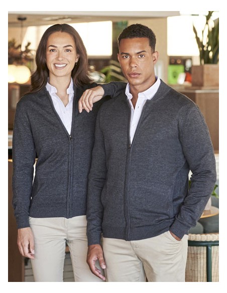 HEN-H718-Unisex Zip Through Cardigan 2